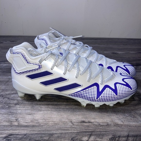 Adidas adizero FREAK 22 Low White Purple Football Cleats HP8782 Men Size 13 New main image 4